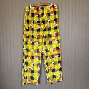 Dr Seuss The Grinch Fleece Pajama Lounge Pants Christmas Plaid Green Men's XL